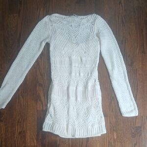 Abercrombie & Fitch White Long Sleeve Dress